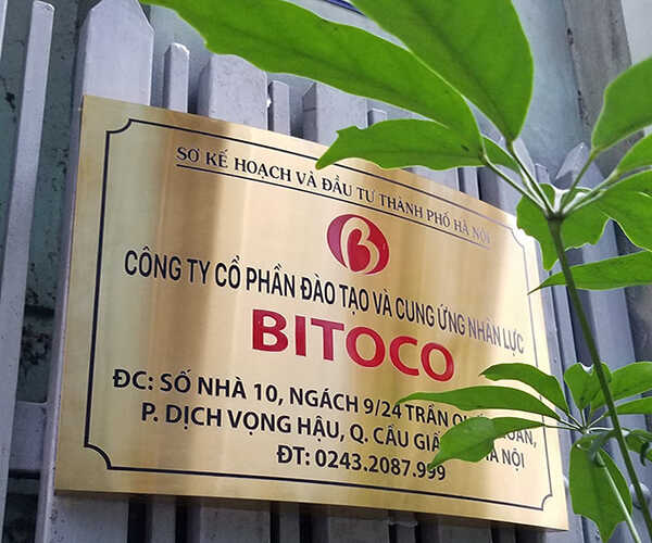 Những nội dung bắt buộc phải có trên biển hiệu công ty