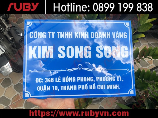 bảng tên công ty