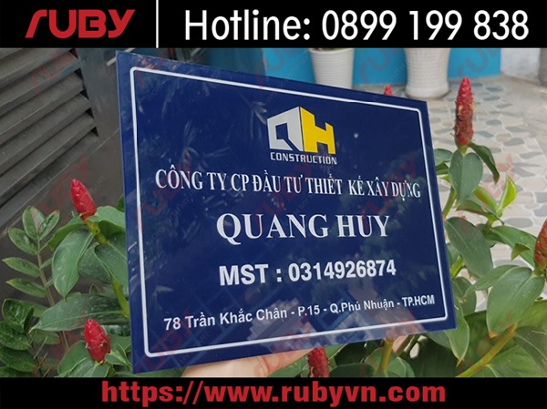 bảng tên công ty