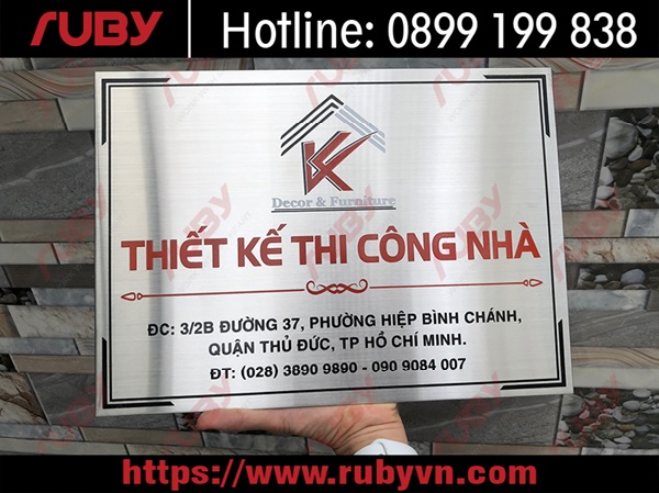 bảng tên công ty