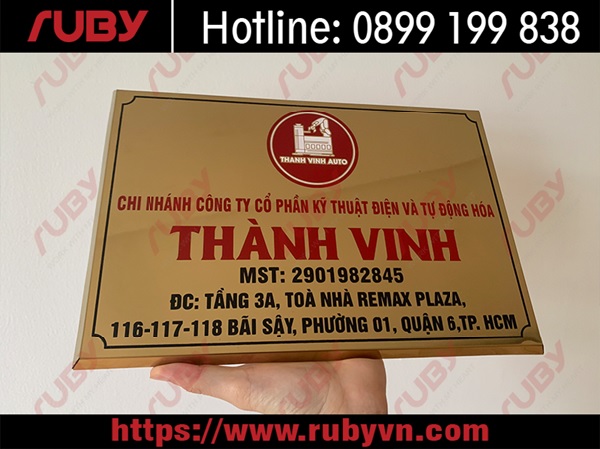 bảng tên công ty