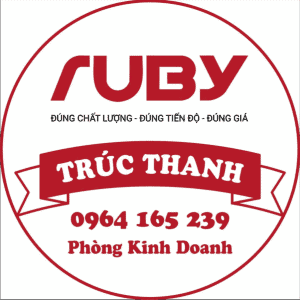 Hình ảnh nhân viên phòng kinh doanh Ruby - Trúc Thanh hỗ trợ tư vấn và báo giá sản phẩm bảng tên nhân viên, móc khóa mica, huy hiệu và kỷ niệm chương theo yêu cầu.
